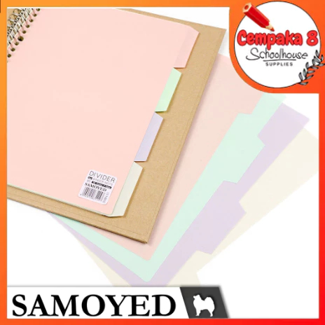 

Pembatas / Divider Binder Pastel B5 , 26 Holes , 4 Tabs - Samoyed DVBN-51 - UTI0304