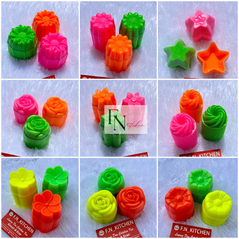 CETAKAN TWISTER CETAKAN BINTANG PLASTIK CETAKAN KUE KUKUS AGAR PUDING JELLY COKLAT