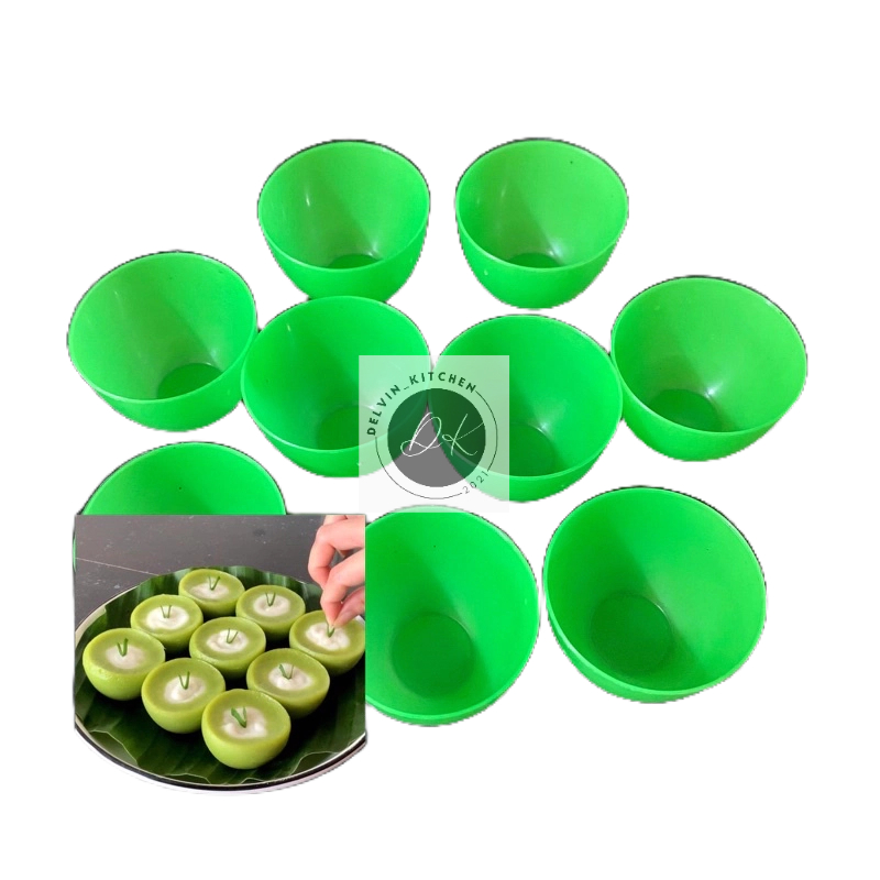 4 Lusin Cetakan kue kukus Agar Jelly Puding mini Coklat Putu Ayu Cetakan Kue Talam / Cucing Cantik M