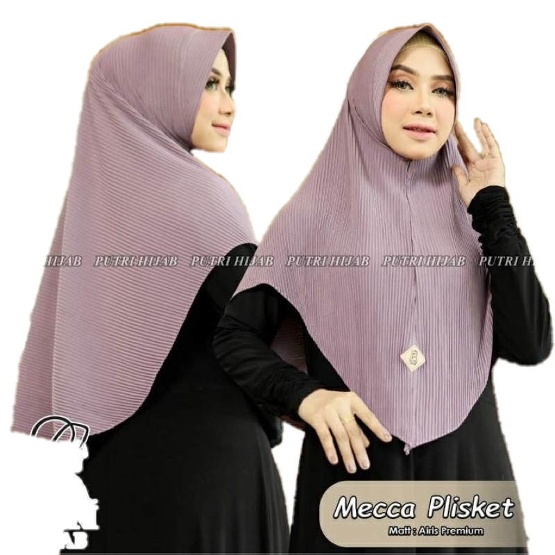 BERGO PED INSTAN PLISKET BAHAN JERSEY/MECCA PLISKET BY PUTRI HIJAB