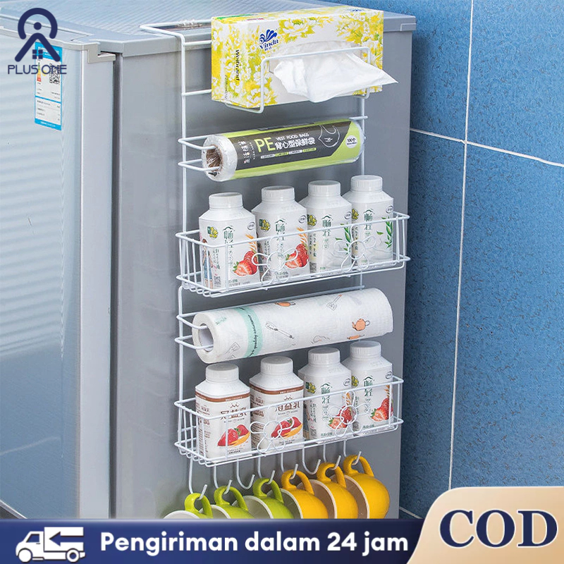 Rak kulkas Rak samping kulkas  Rak Bumbu Gantung Rak Dapur Serbaguna  Rak Dapur Gantung