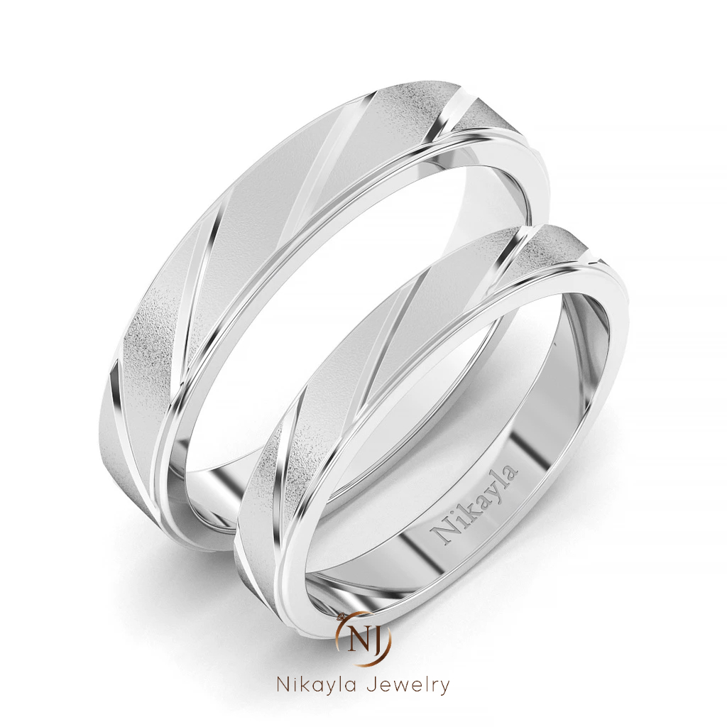 Nikayla Jewelry - Cincin tunangan Couple Perak Murni Nikayla Jewelry