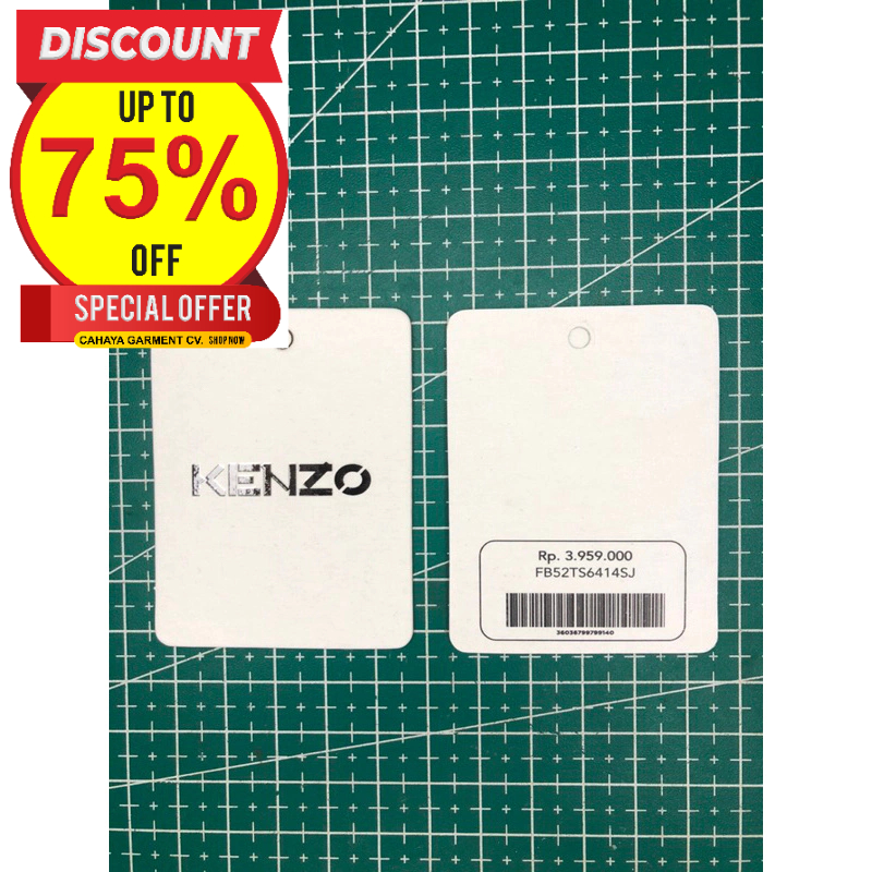 

KENZO LABEL PRICE HANGTAG SUPER PREMIUM CO 1X DIKIRIM 600PCS