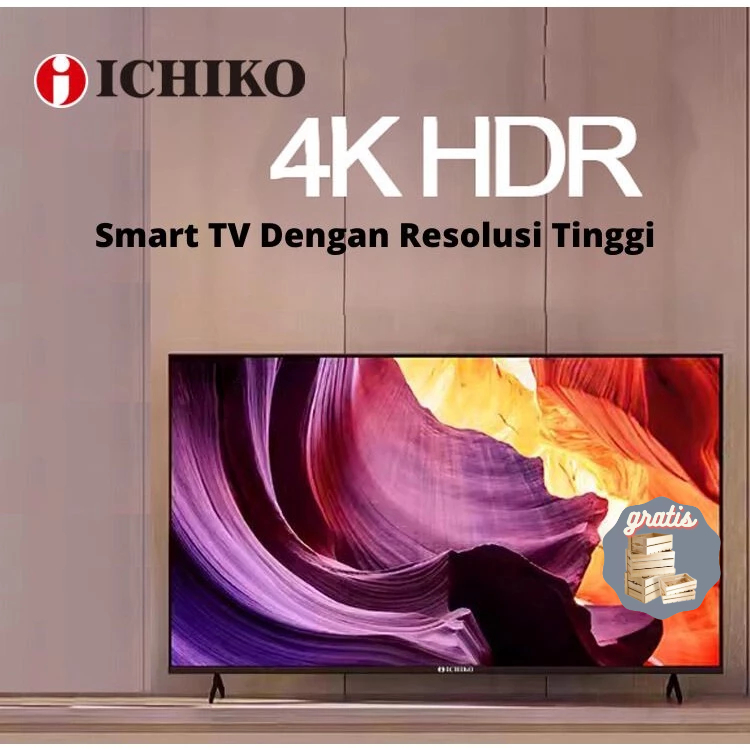 ICHIKO KH-3209FL LED TV 32 Inch HD TV Monitor Murah dengan Garansi 3 Tahun HD-USB/HDMI - Tanpa STB