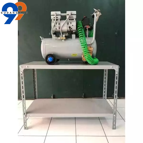 Rak Besi Siku Meja Rak Aquarium Meja Kompor 2 Susun - 100x60x75cm