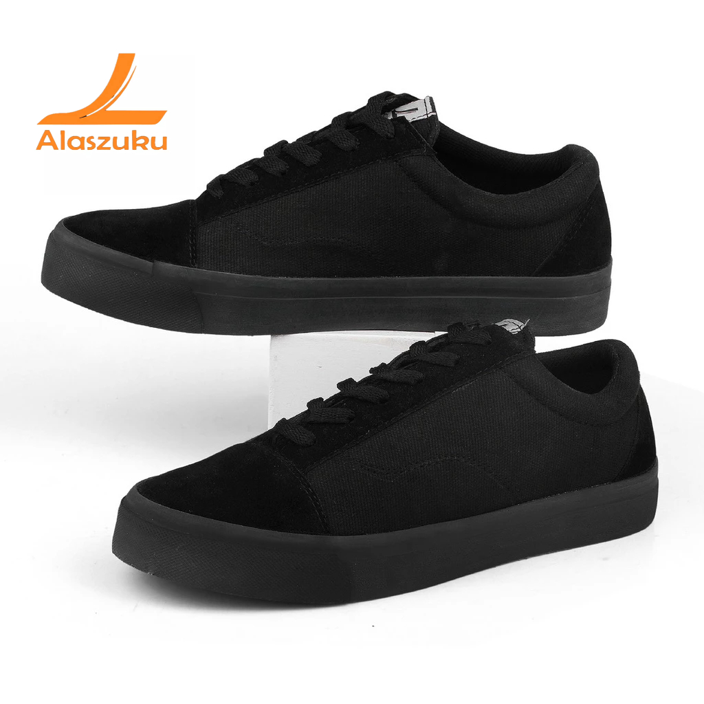 ALZ PRO 9109 Full Black Slip On Authentic Pria Premium Original Product
