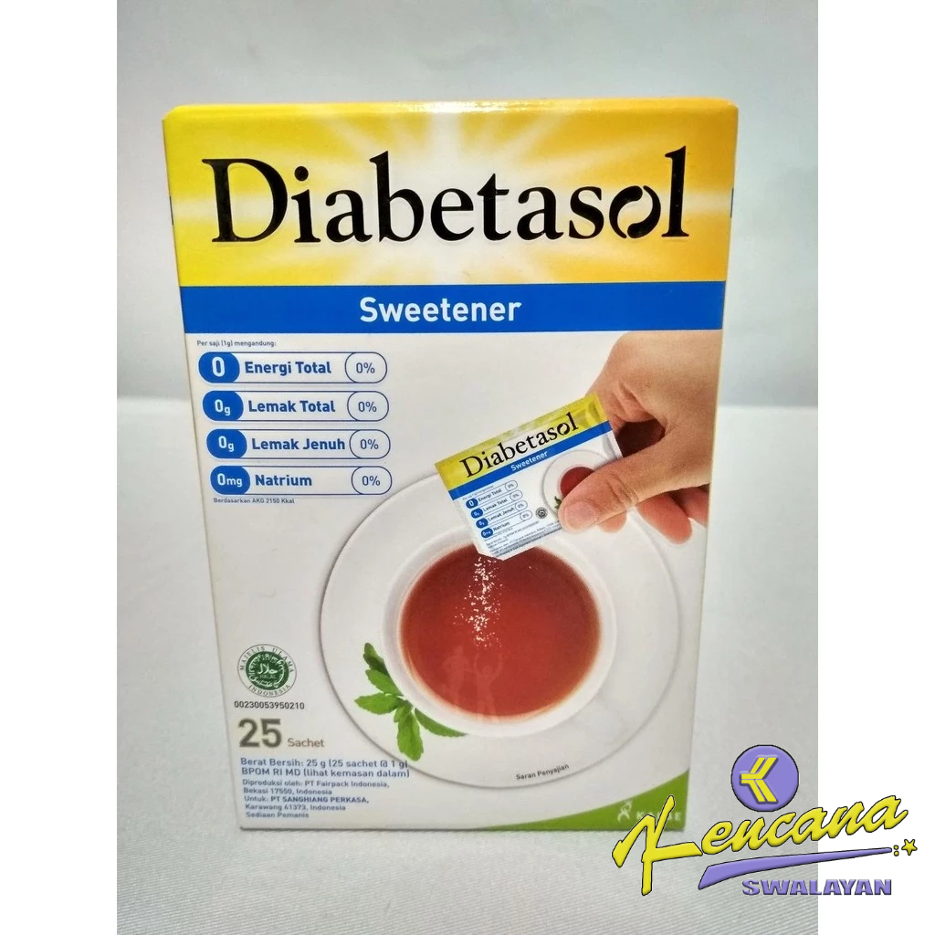 

Diabetasol Sweetener No Calories 25x1.5g-Gula Diabet