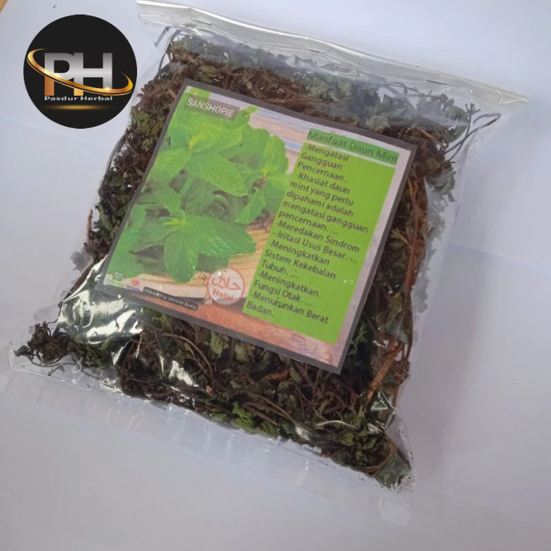 

Daun mint kering paket 50 gram