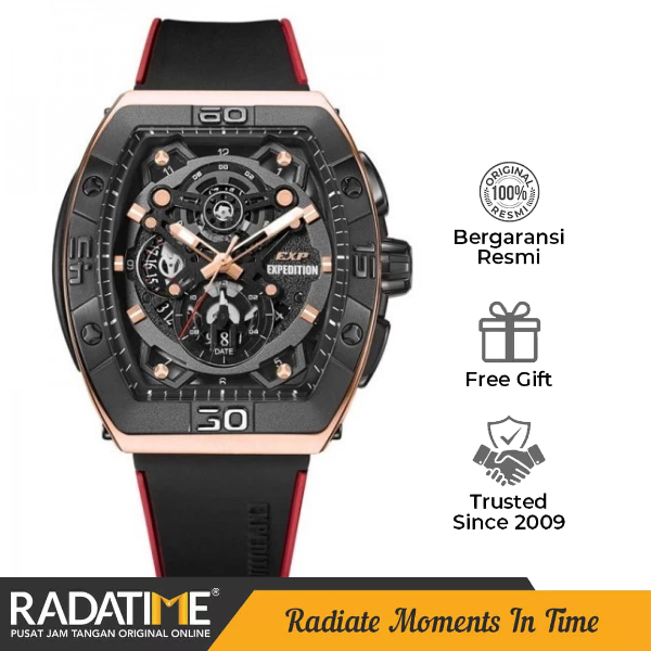 Jam Tangan Pria Expedition Original -Rose Gold Garansi E6800 MCRBRBA