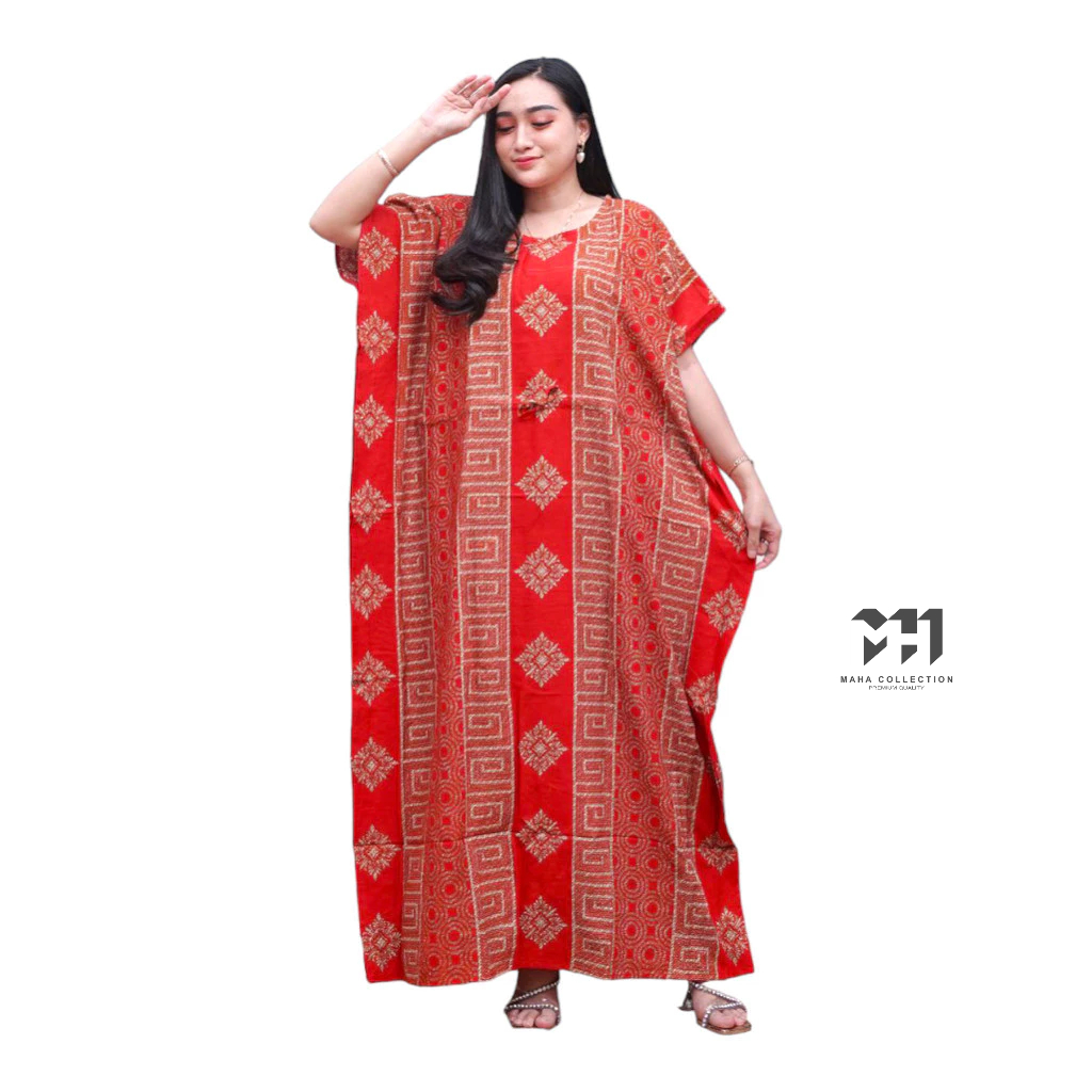 Longdress Bali Lowo Jumbo Ld 150cm Panjang Bumil Santung Rayon Tebal Halus