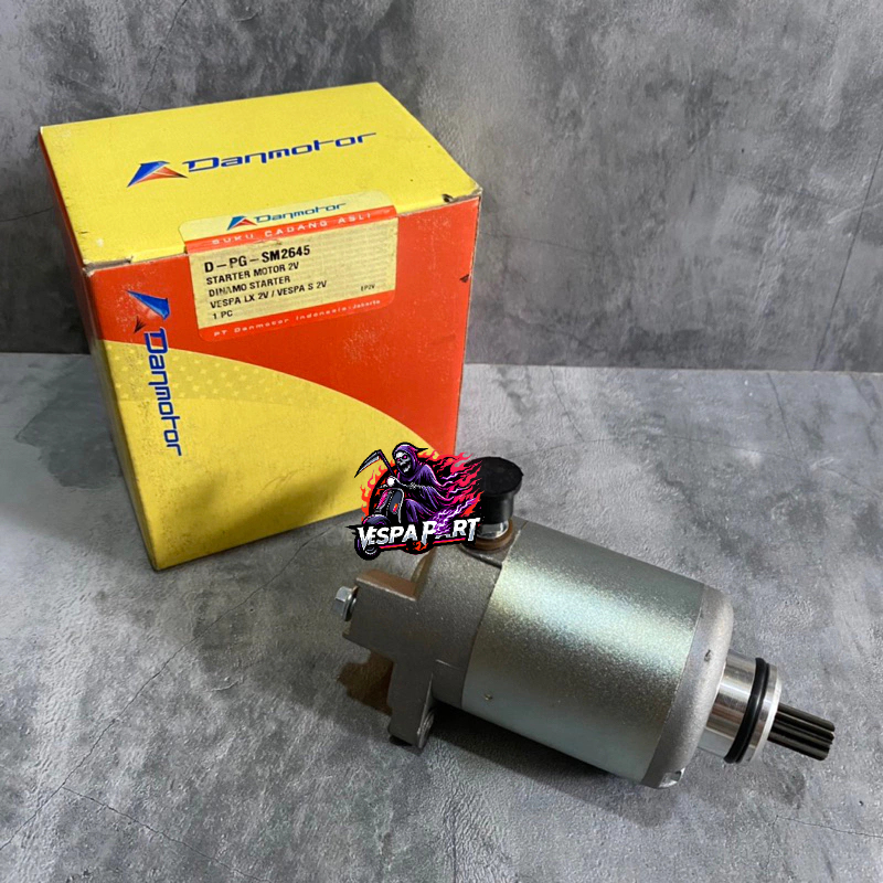 Dinamo Stater Vespa LX S 125/150 2V Danmotor Dinamo Starter Vespa Matic