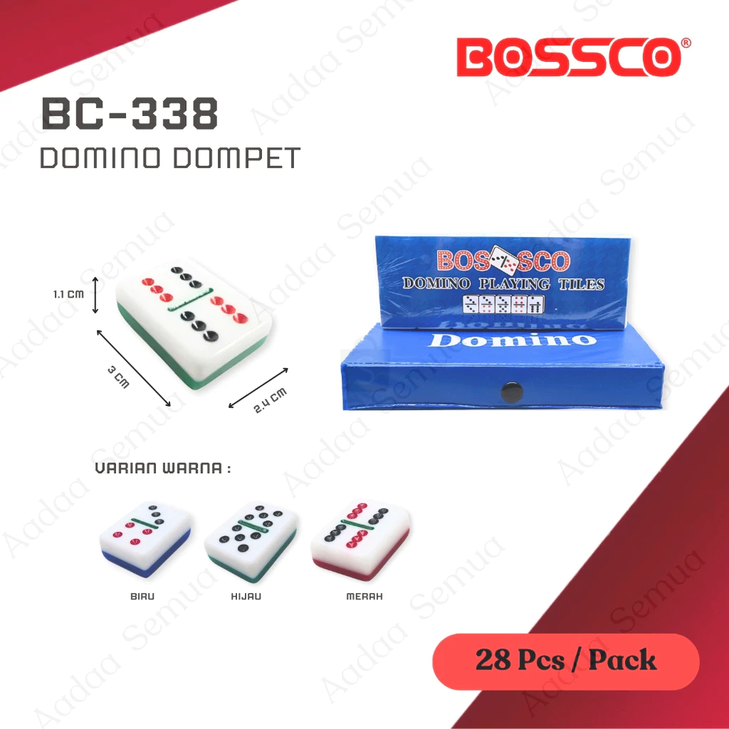 Domino Dompet Batu Akrilik Tipis Bossco / Domino Batu Dompet Bossco