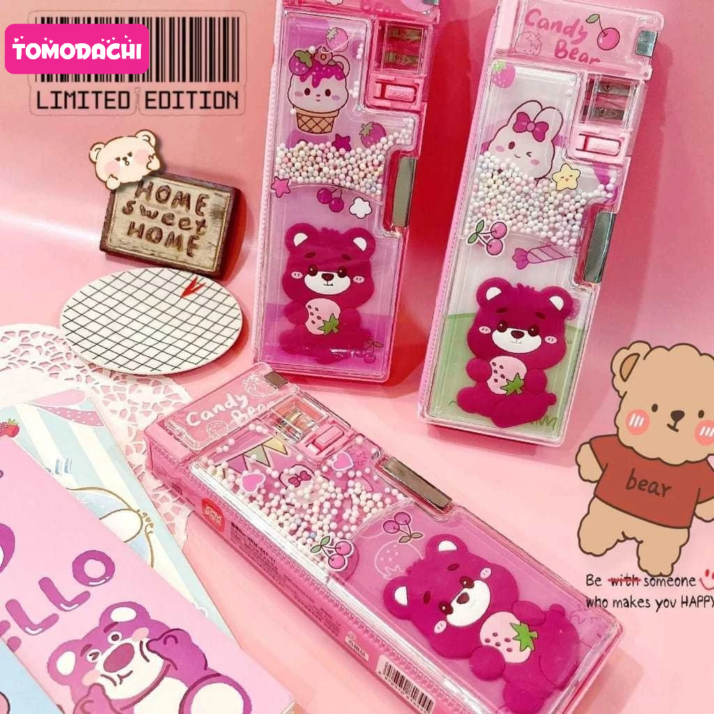

Tempat Kotak Pensil Anak Sekolah Pencil Case Transparant Tepak Sanrio Kuromi My Melody Cinnamoroll Lotso Unicorn Mix Unofficial Import