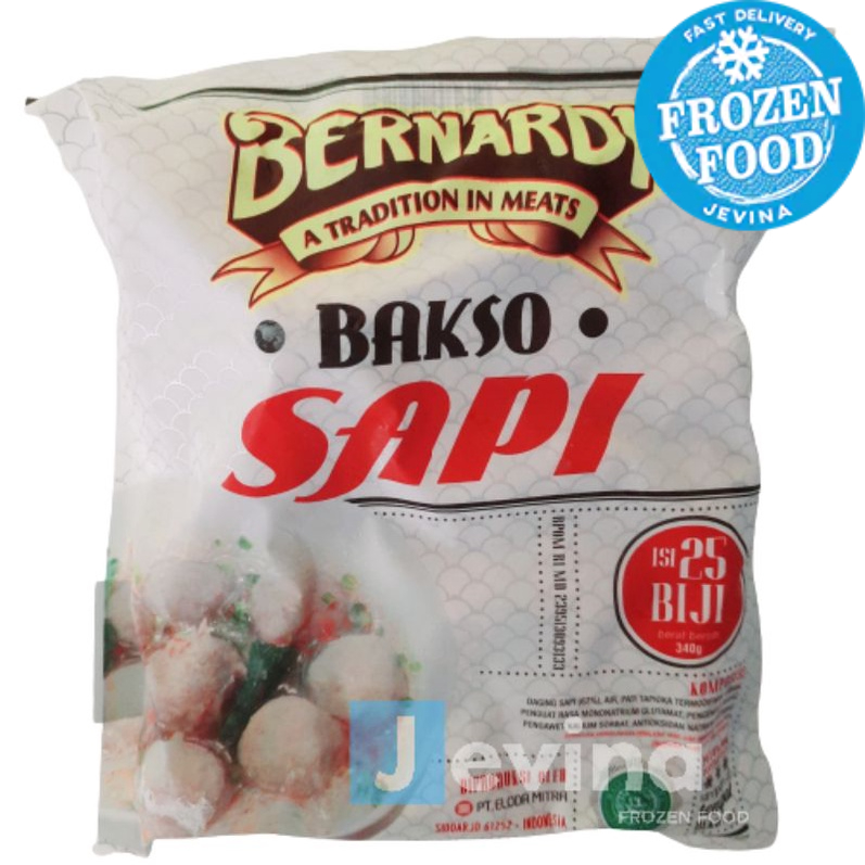 

Bernardi Bakso Sapi Isi 25 Bj 340g