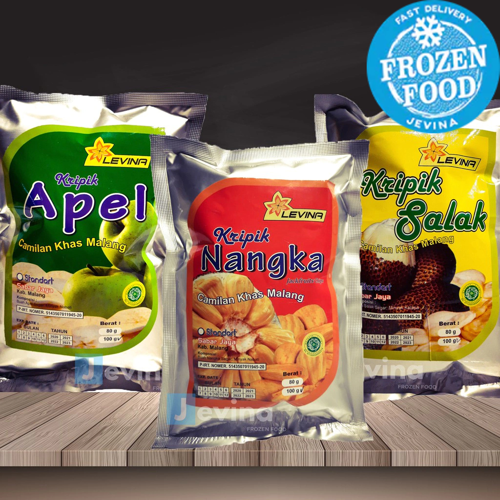

Levina Keripik Nangka, Apel, Salak 100g Std | Keripik Nangka, Apel Premium 100g