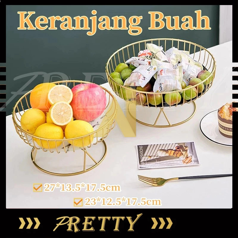 COD Keranjang Buah Emas / SS304 Marmer Emas Hitam/Piring Keramik / Rak Serbaguna/Piring Keramik /Ele