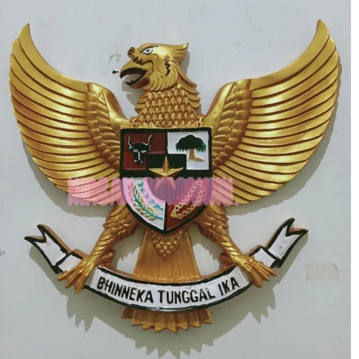 Hiasan Dinding Patung Garuda Pancasila 3 Dimensi Fiber Logo Burung