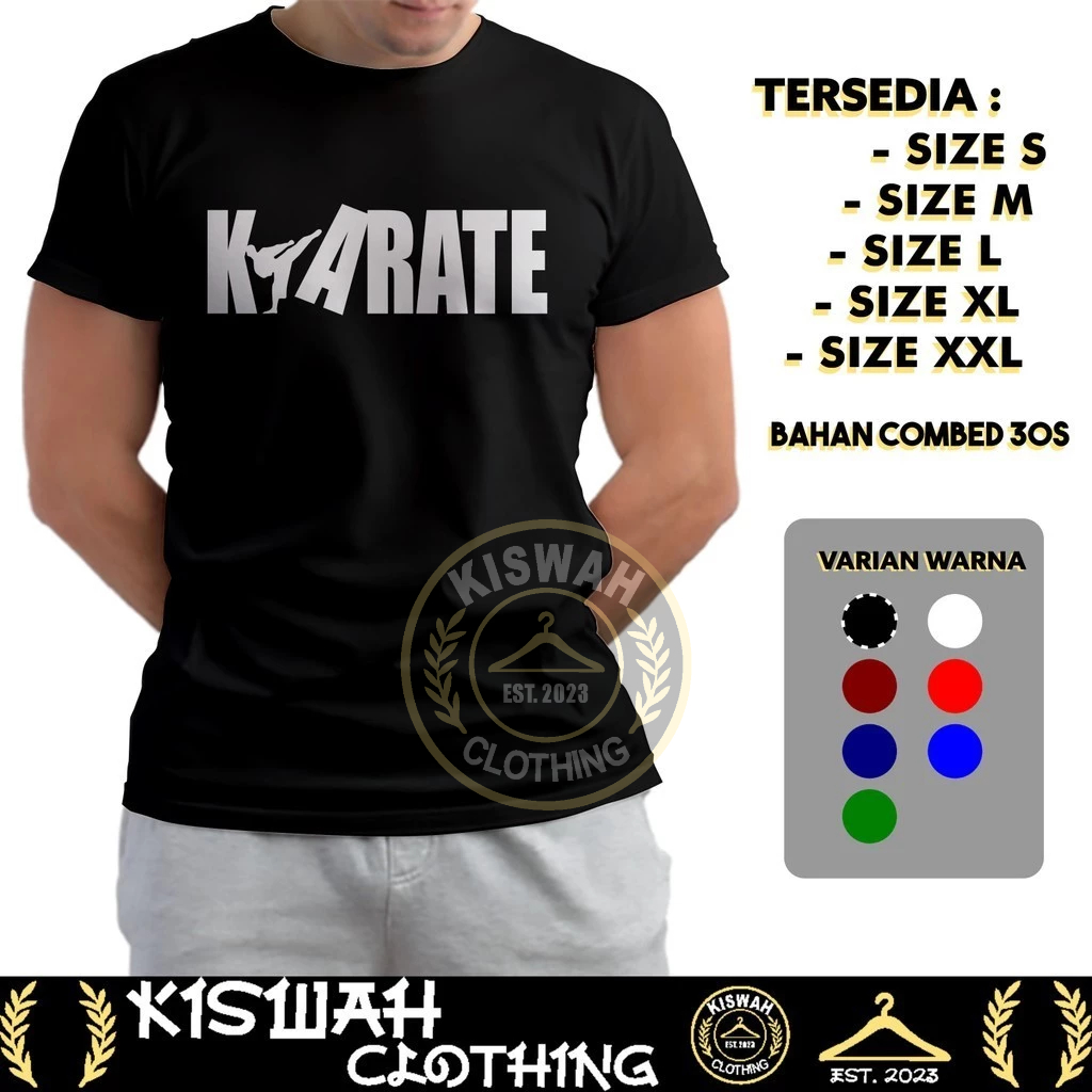 Kaos Tshirt Karate Fighter Kaos Olahraga