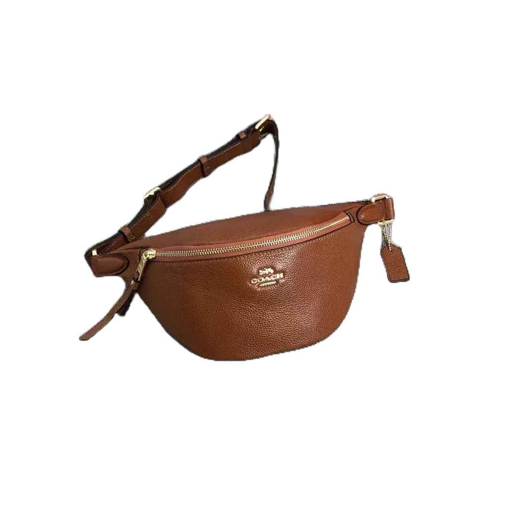 Tas Branded  Waistbag Leather Brown Original Tas Branded Selempang Pinggang Bahu Slingbag Sling Bag 