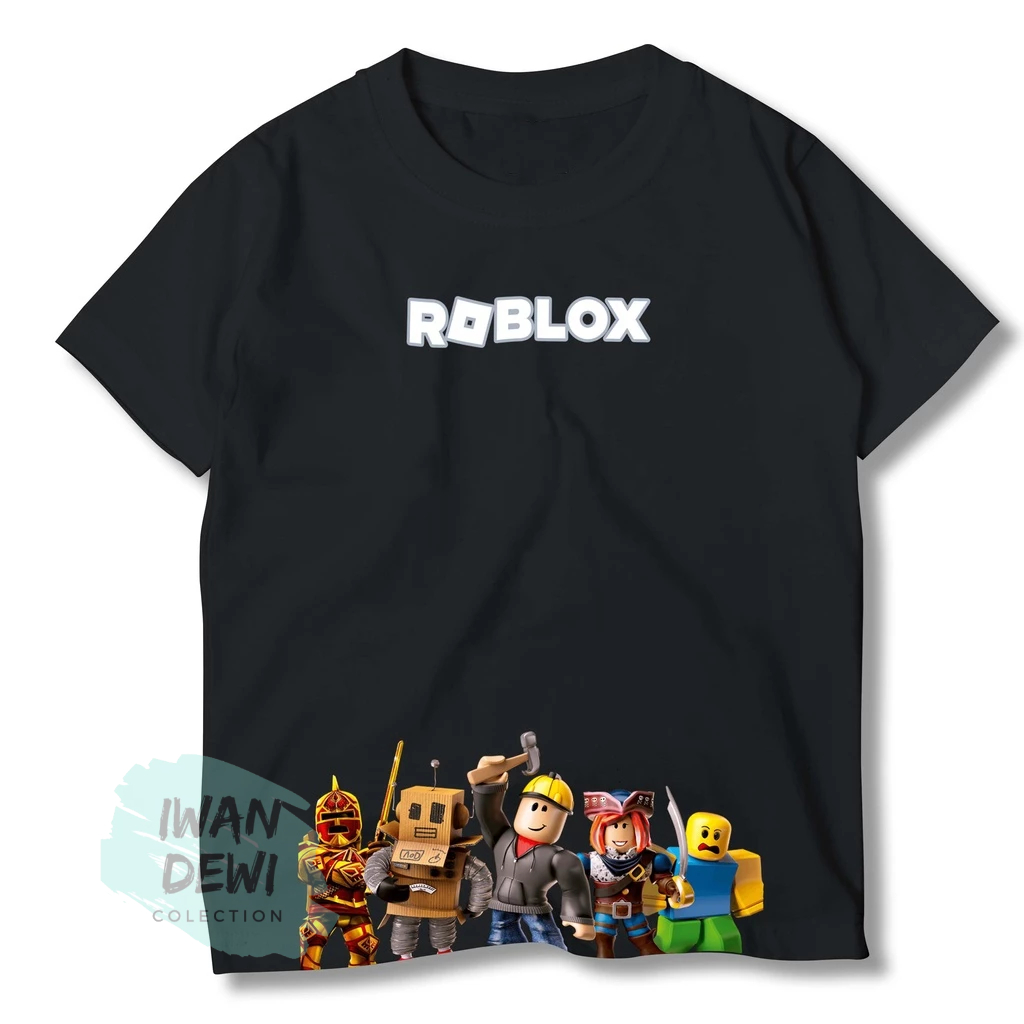Kaos Baju Roblox Anak Laki-Laki Usia 3-10 Tahun - T-Shirt Import Gaming Keren Bahan Katun