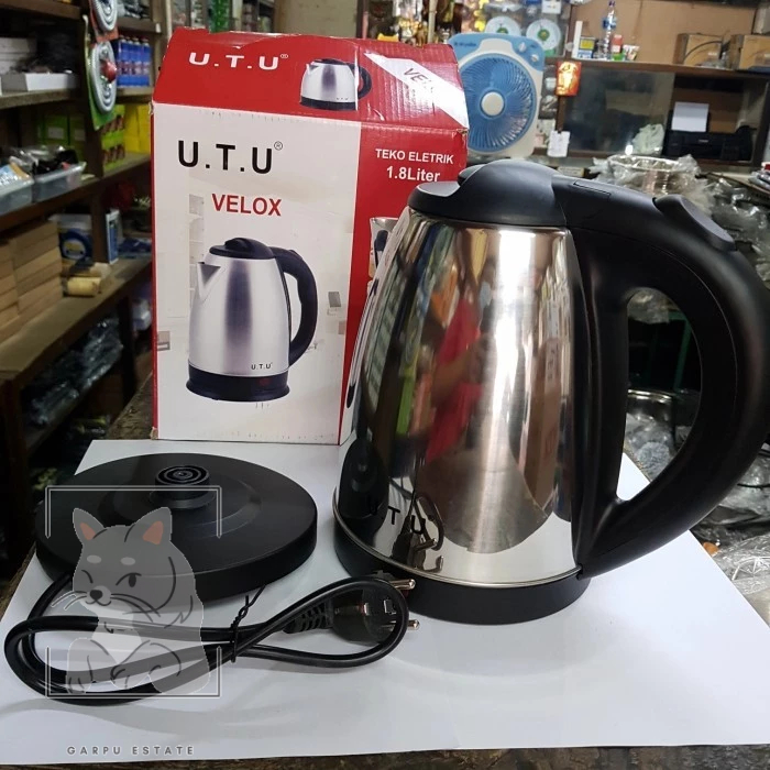 Teko Listrik Stainless Utu Velox 1.8 Liter