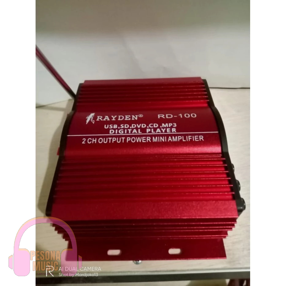 Terlaris Digital Power Mini Amplifier Rayden Rd-100 Car Audio Mobil 2 Chanel