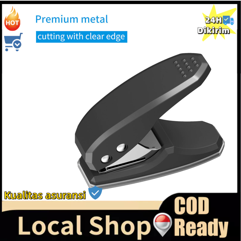 

Pembuat Lubang Tunggal Logam Mini, Pelubang Kertas 1 Lubang, Kapasitas 8 Lembar, Lubang 6Mm, Mengurangi Upaya dengan Pengumpul Potongan untuk Dokumen Proyek Seni Chipboard, Perlengkapan Rumah Kantor Sekolah