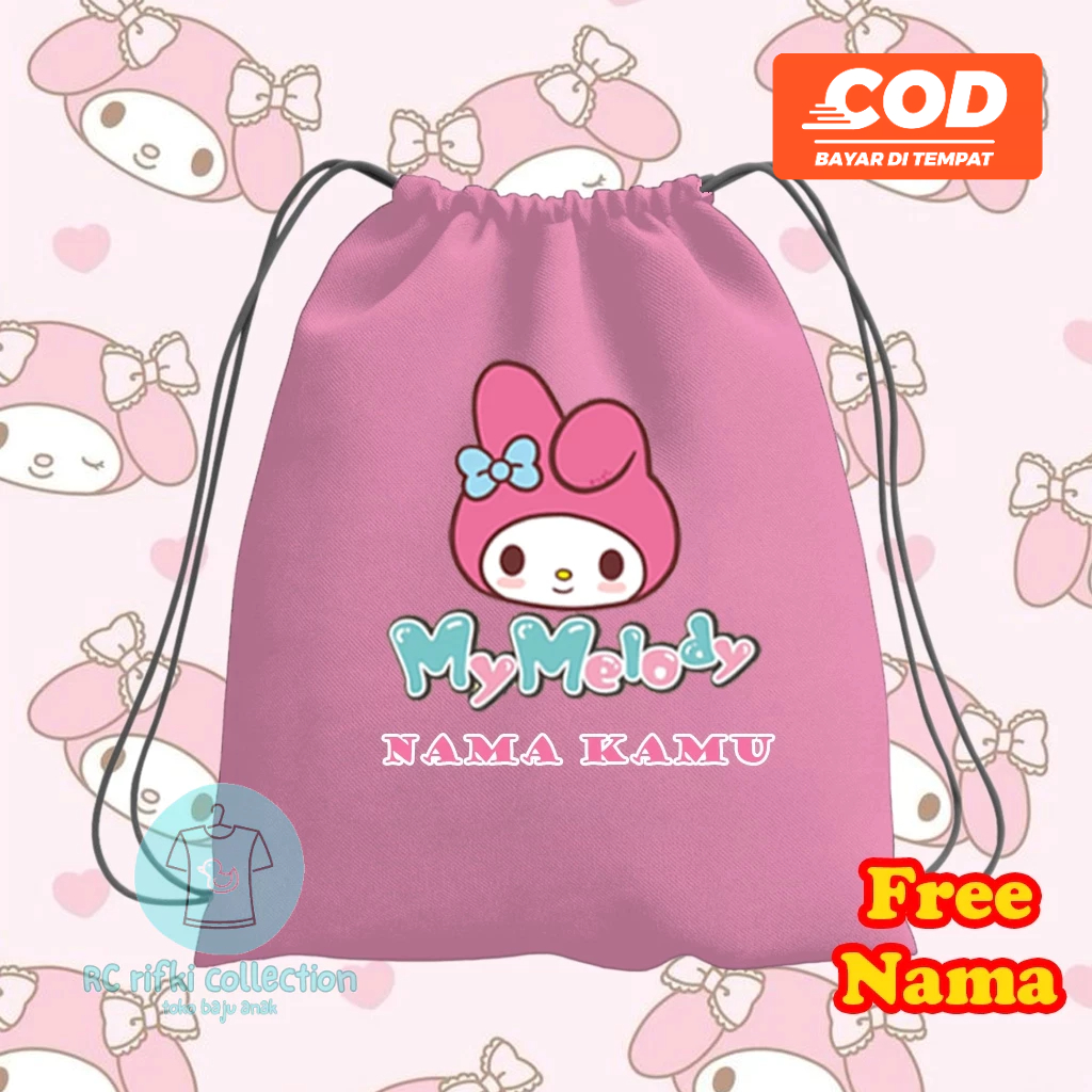 Tas Serut Ransel Anak My Melody Sanio Import Murah - Model Lucu dan Kekinian