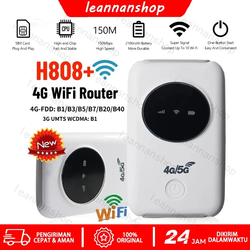 Modem MIFI Router 4G H808 Unlocked Bypass Hotspot Portable WIFI