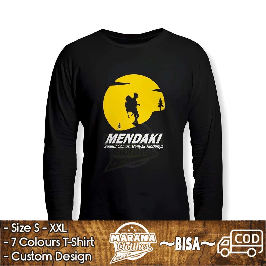 Kaos Mendaki Lengan Panjang Kaos Distro