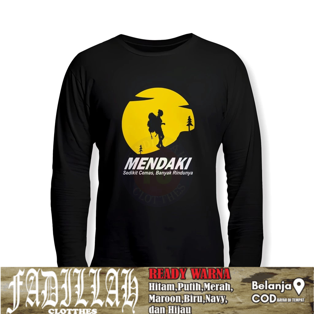 Baju Kaos Mendaki Lengan Panjang Kaos Distro