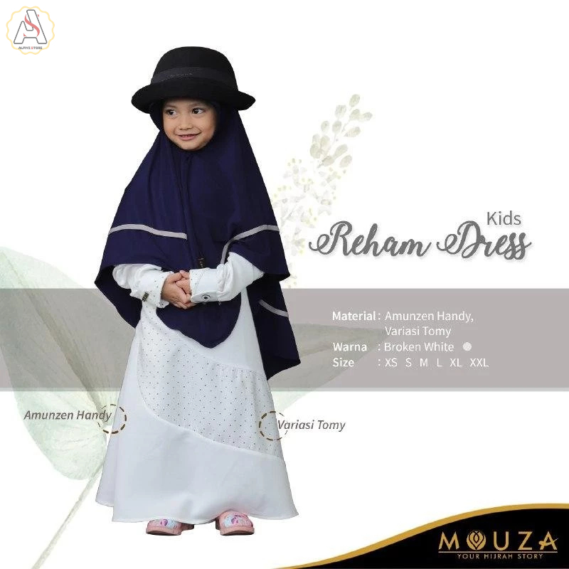 MOUZA | Gamis Anak Premium Reham Kids Dress by Mouza