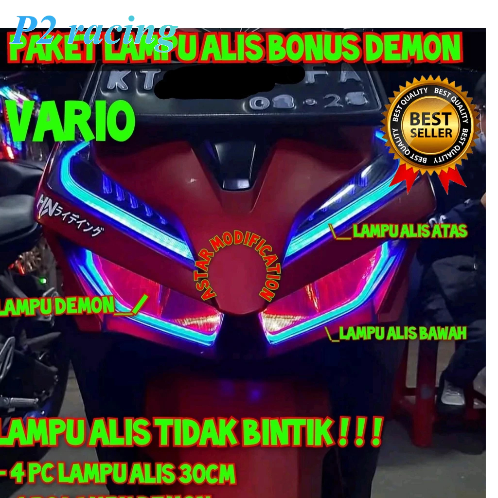 [[  PAKET PAKET  ]] Alis Satu Mode Bonus Demon All New Vario 125 (4 PC LAMPU ALIS + DEMON)