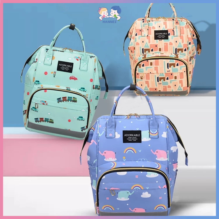 Hannei multifungsi diaper bag tas ransel bayi/ cooler bag asi