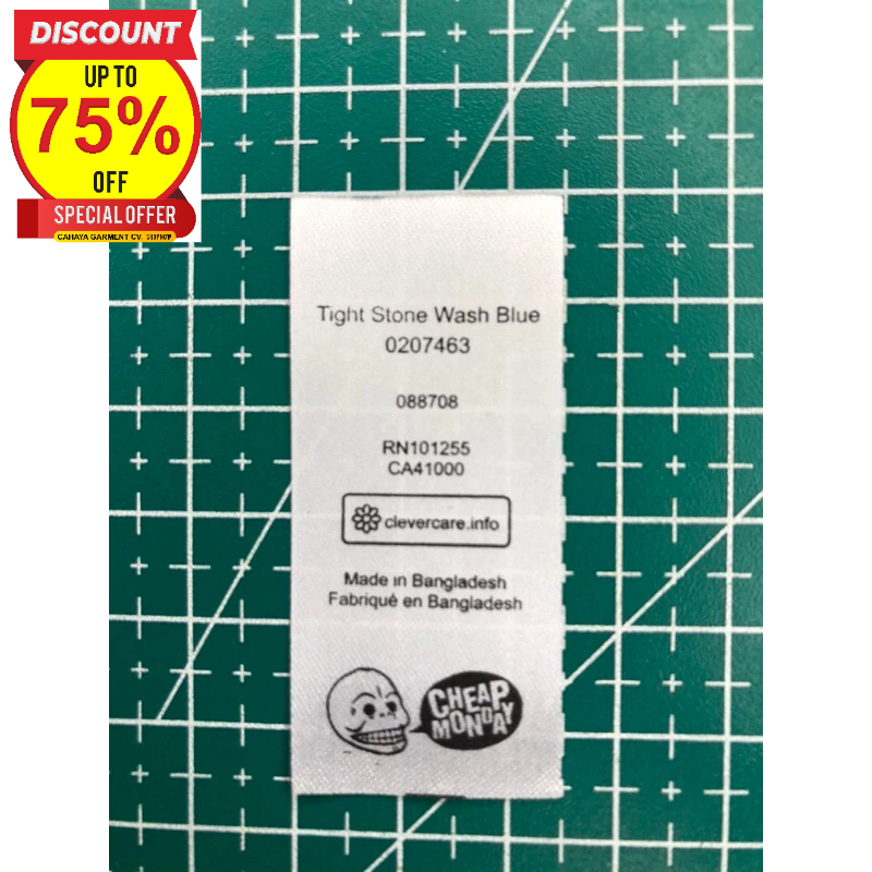 

CHEAP MONDAY LABEL WASH TAG SUPER PREMIUM CO 1X DI KIRIM 600PCS