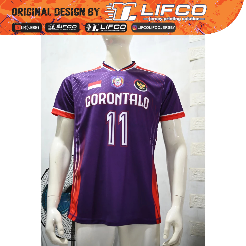 JERSEY LIFCO ORIGINAL BULAN KEMERDEKAAN NUSANTARA SERIES -Gorontalo -