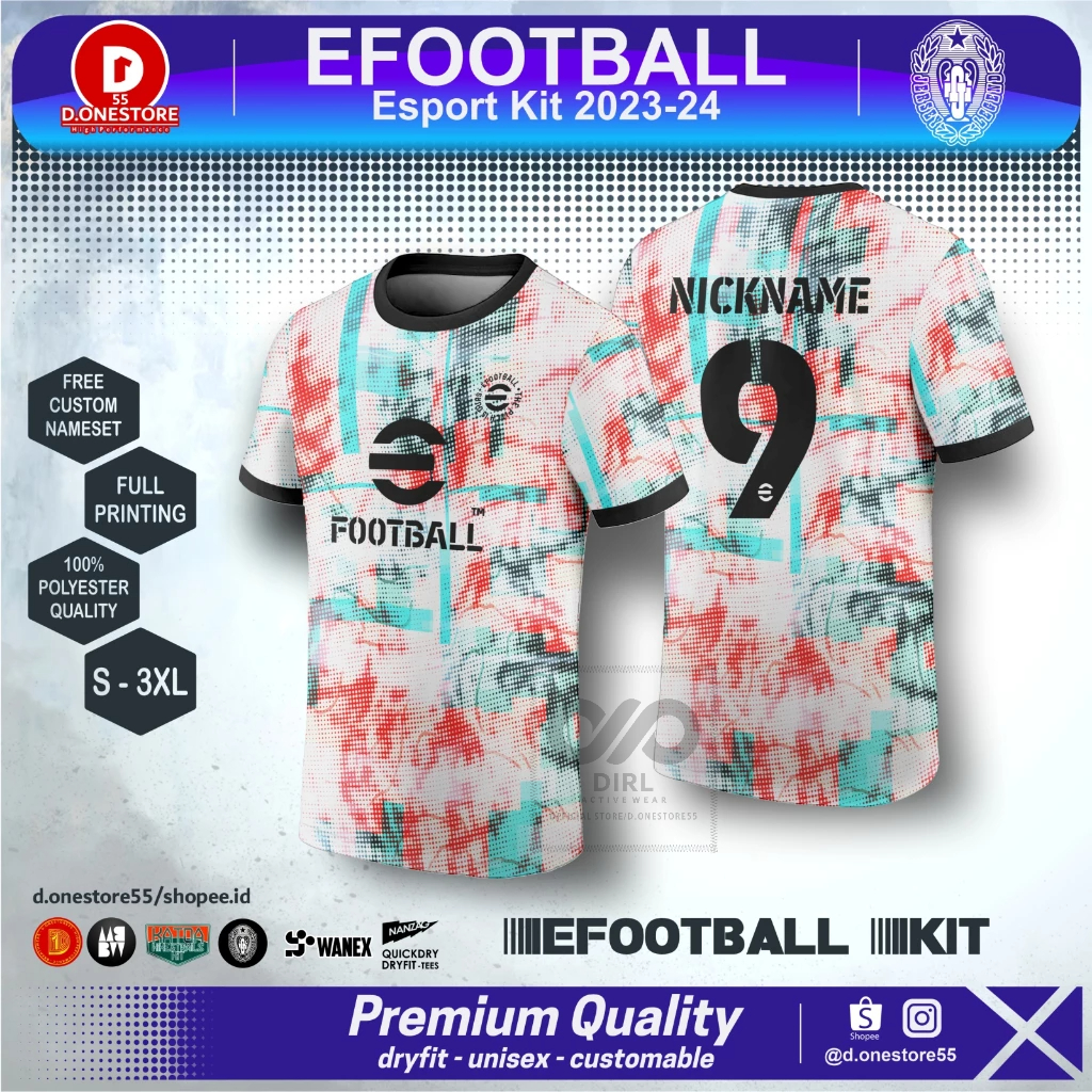 JERSEY EFOOTBALL 2024 AGILITY FREE NICKNAME