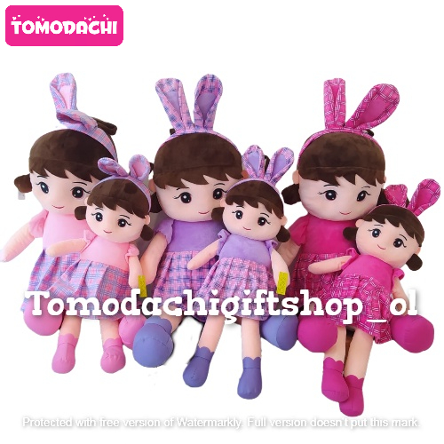 TM/ Boneka Anak Perempuan Jumbo Giant Hello Metoo Meeto Pretty Girl Cewek Candy Bunny Rabbit Cute