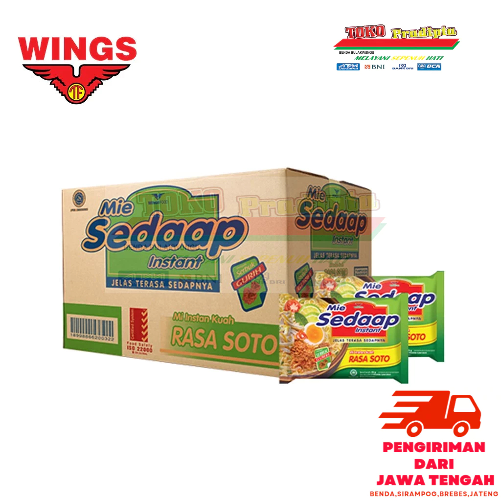 

SEDAAP Mie Instan Soto Bag 75GR Box isi 40 Pcs