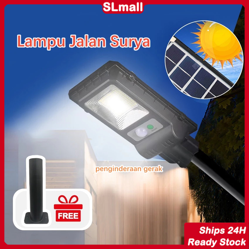 [COD] Lampu Tenaga Surya 120 Watt Solar Cell Lampu Jalan LED Solar Outdoor Sensor Gerak Waterproof T