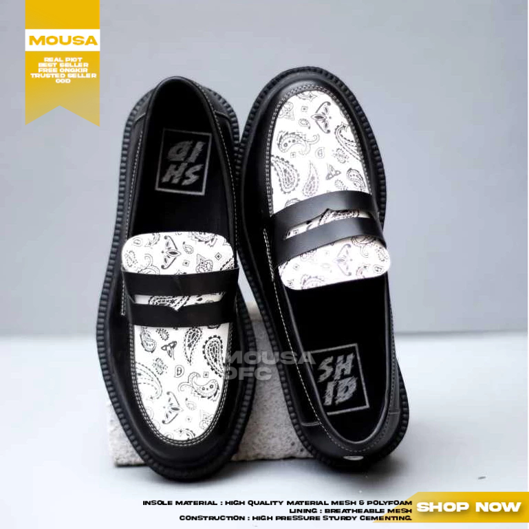 Sepatu Docmart Pria Loafers Pantofel Slop Pria