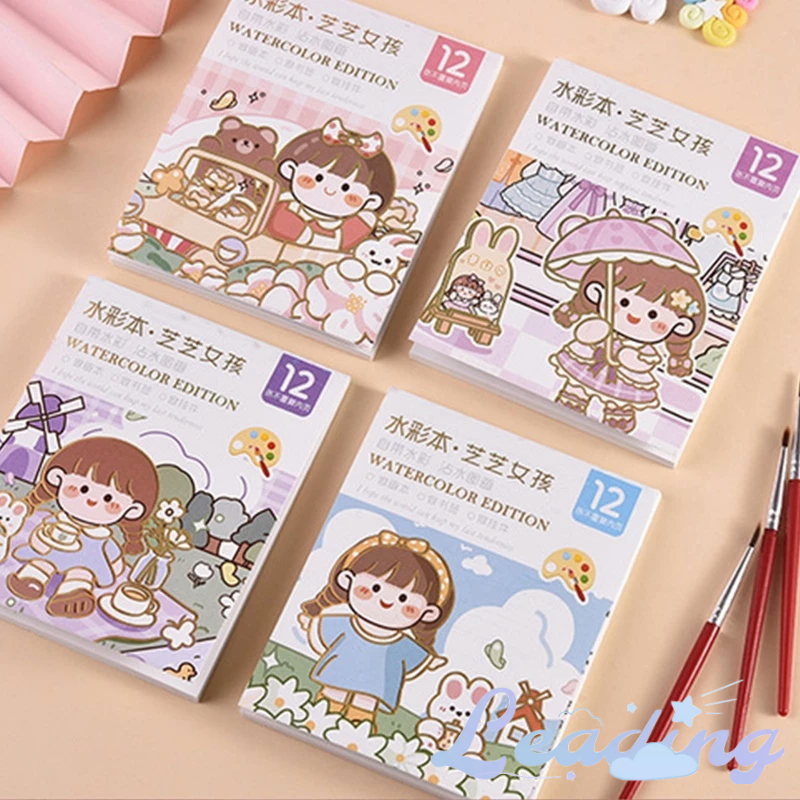 

Buku Mewarnai Cat Air Kreatif Anak Sanrio Buku Catatan Menggambar Doodle Menggambar Sendiri-Le