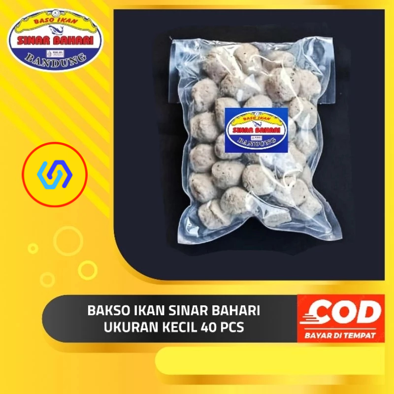 

Sinar bahari baso ikan ukuran kecil 40 pcs