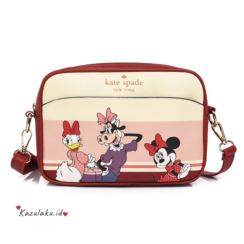 KAZULAKU (KATE SPADE) TAS SELEMPANG SQUARE MINNIE DISNEY