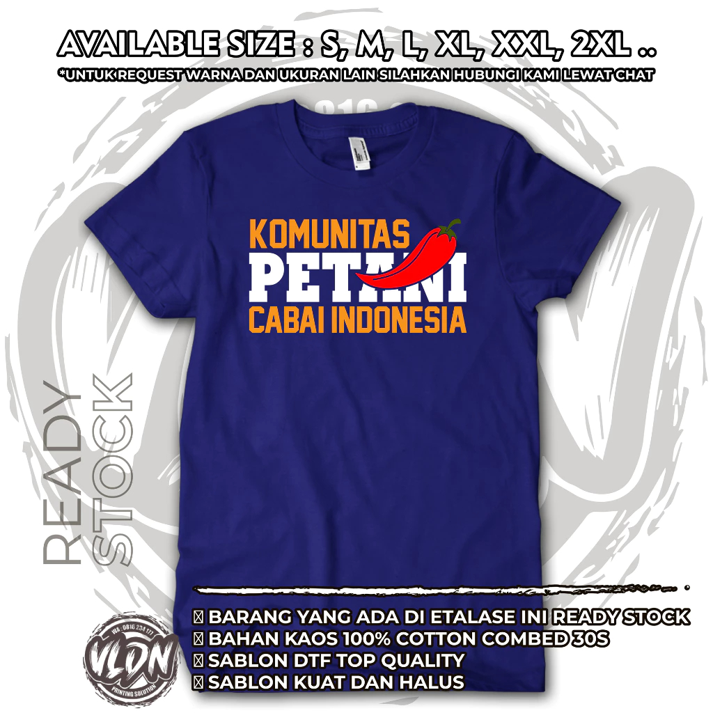 Kaos Komunitas Kaos Petani Muda Indonesia, Petani Muda, Baju Petani Muda, Custom Kaos Komunitasmu