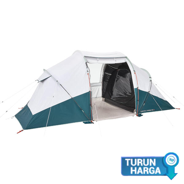 Decathlon Quechua Tenda Kemah Arpenaz 4.2 Fresh and Black - 8561167