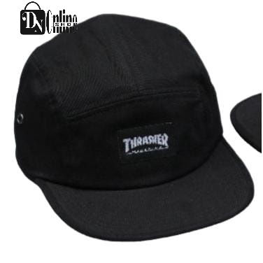 PROMO Topi lima panel cap woven bordir THRASER pria wanita original topi 5 panel pria distro