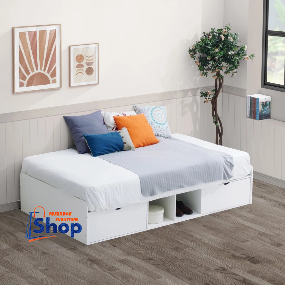 SUPERBED SINGLE 120 | DIPAN TEMPAT TIDUR | RANGKA TEMPAT TIDUR LACI | DIVAN LACI KAYU