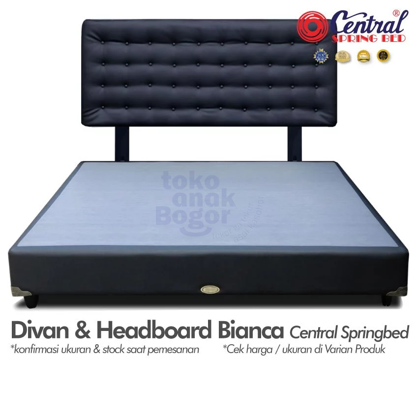 Divan Minimalis Sandaran Bianca - alas kasur Central springbed Divan sandaran minimalis