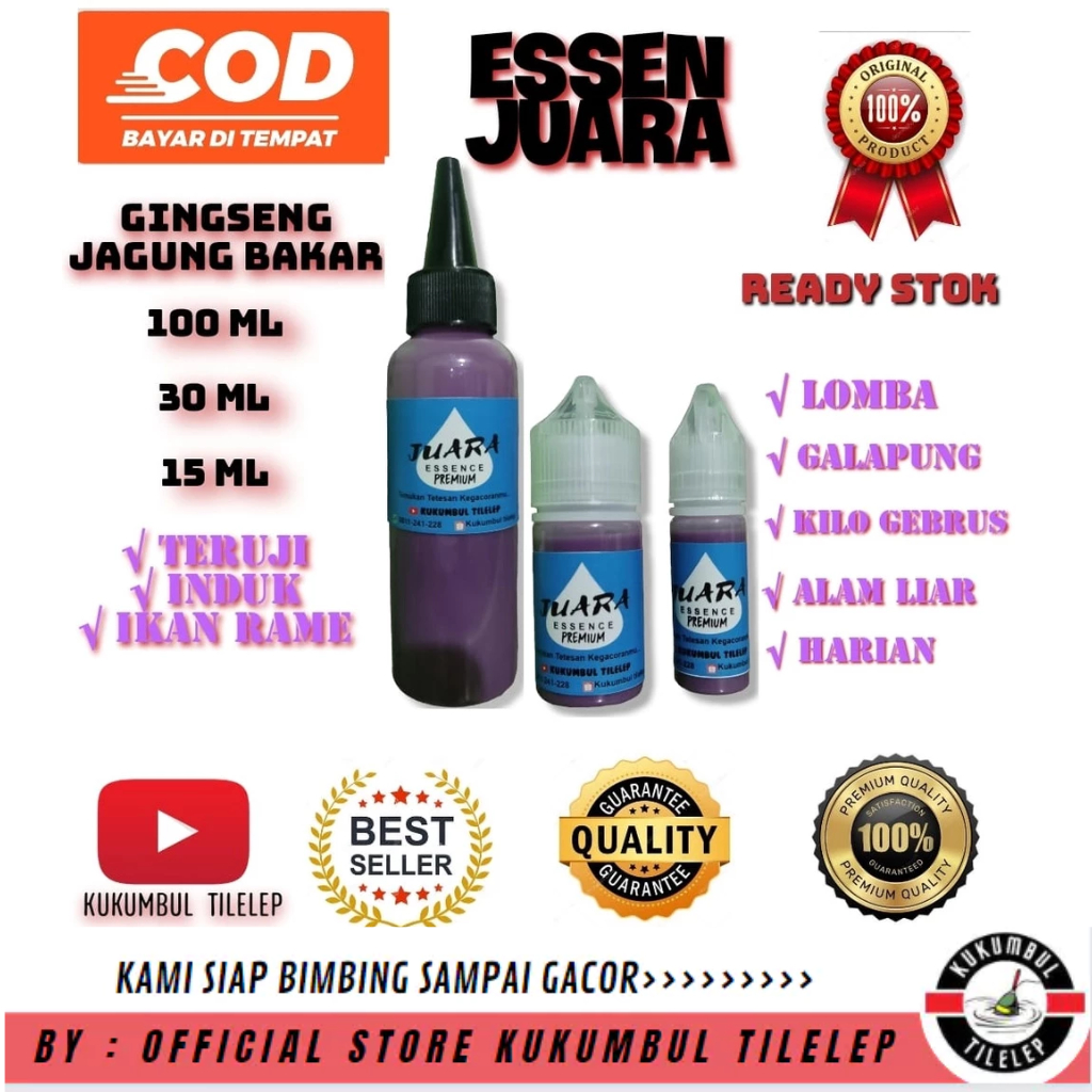 Essen Ikan Mas Paling Bagus, Essen Juara Gingseng Jagung Bakar Untuk Lomba Mancing Ikan Mas Harian